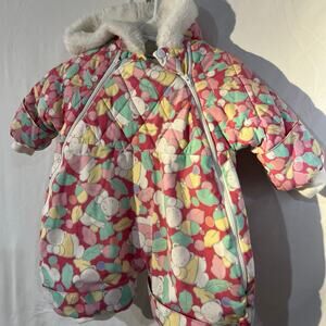 Vintage Baby Girl Bunting Snowsuit
